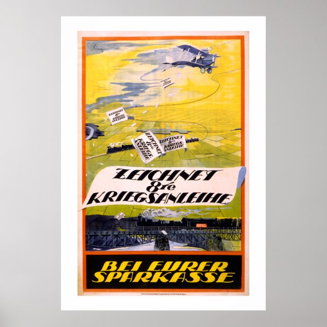 Österrikes åttonde lån Krig (vit) Poster (Framsidan)