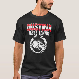 Österrikes Bord Tennis Austria Ping Pong Suppor T Shirt