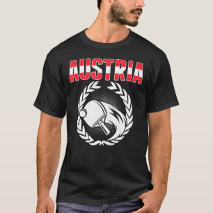 Österrikes Bord Tennis Austria Ping Pong Suppor T Shirt