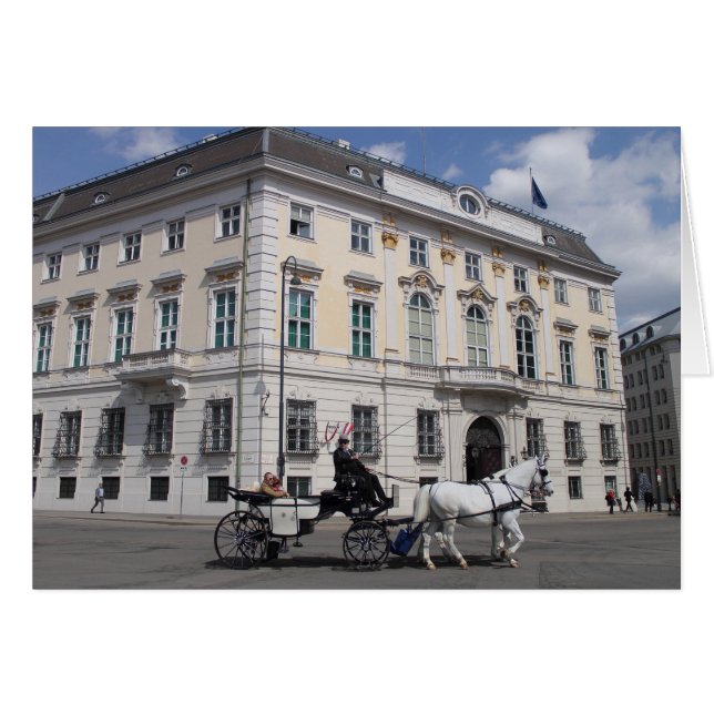 Österrikes federala kansli i Ballhausplatz Hälsningskort (Framsidan Horizontal)