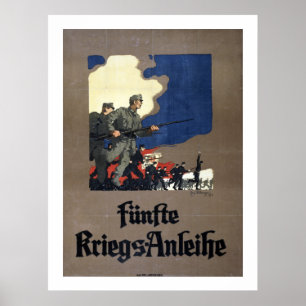 Österrikes femte lån Krig (vit) Poster