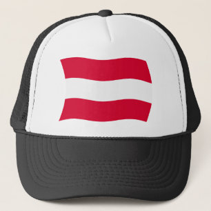 Österrikes flagg hatt keps