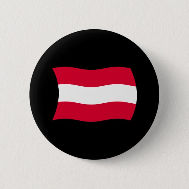Österrikes flagg knapp (Framsida)