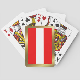 Österrikes flagg spelkort