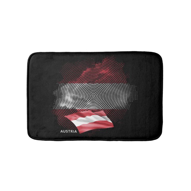 Österrikes flagga badrumsmatta (Framsidan)