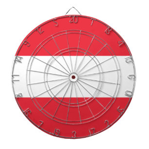 Österrikes flagga darttavla