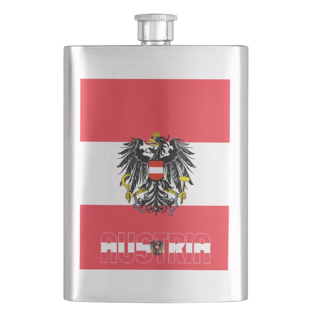 Österrikes Flagga Elegant Patriotic Fickplunta (Framsidan)