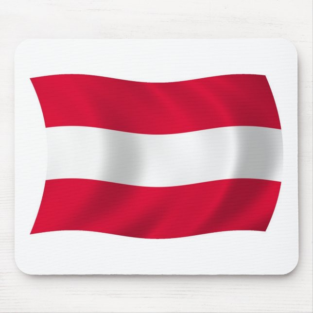 Österrikes Flagga Musmattor (Framsidan)