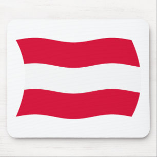 Österrikes Flagga Musmattor