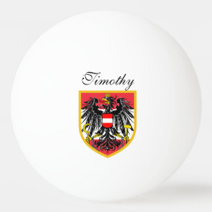 Österrikes Flagga Pingisboll