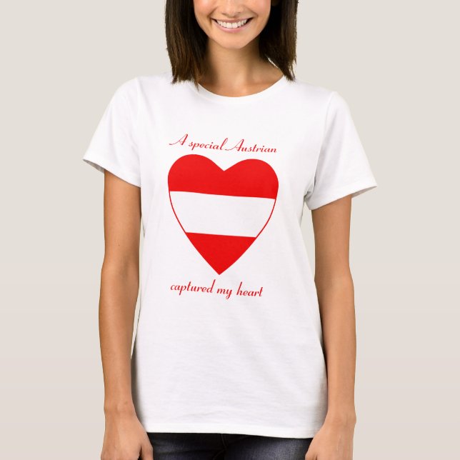 Österrikes Flagga Sötnos T-Shirt (Framsida)