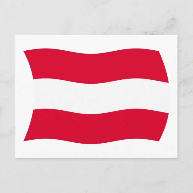 Österrikes flagga vykort (Framsida)
