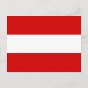 Österrikes flagga vykort
