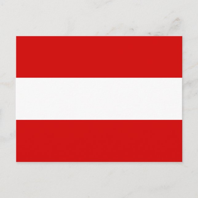 Österrikes flagga vykort (Framsida)