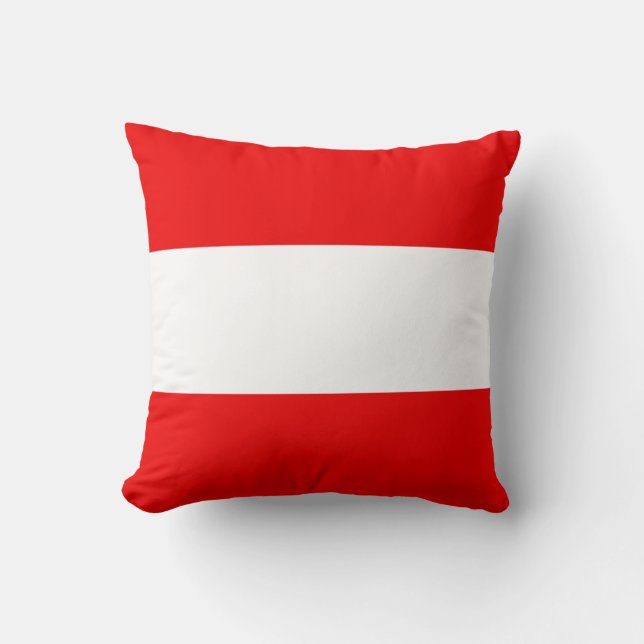 Österrikes Flagga x-Flagga Pilling Kudde (Framsida)