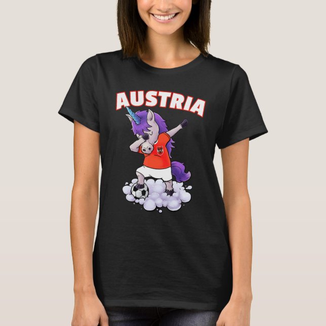 Österrikes fotbollsdocka Österreich T Shirt (Framsida)