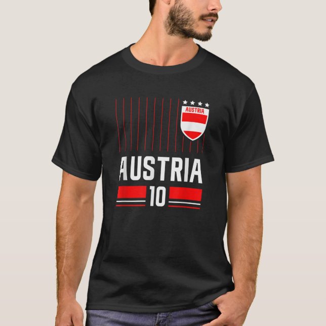 Österrikes fotbollsspelare Jersey 2020 2021 T Shirt (Framsida)