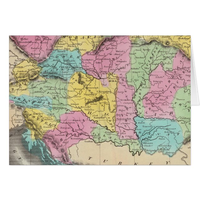 Österrikes imperium hälsningskort (Framsidan Horizontal)