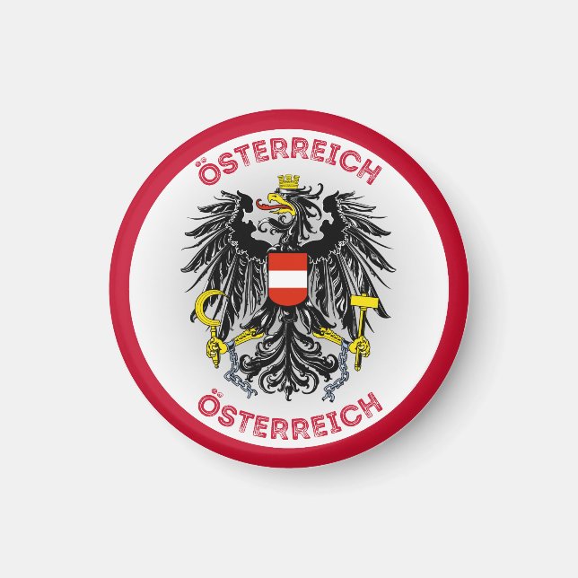 Österrikes kulturarvssymbol magnet (Framsidan)