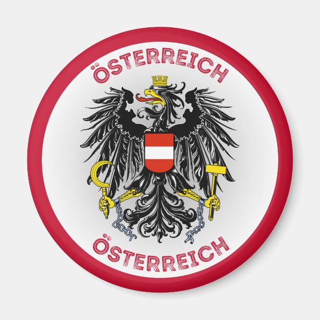Österrikes kulturarvssymbol magnet (Framsidan)