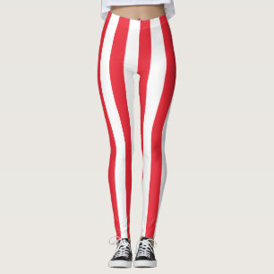 Österrikes nationella Flagga-Lodrät stripe Leggings
