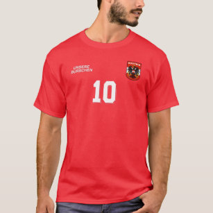 Österrikes nationella fotbollslag Retro Jersey T Shirt