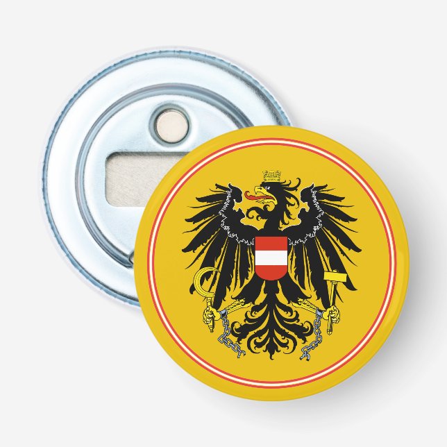 Österrikes öppnare Flagga, Flaska Emblem/Party (Framsidan)