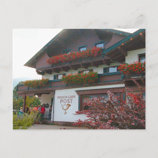 Österrikes postkontor i Zillertal Village Vykort (Framsida)