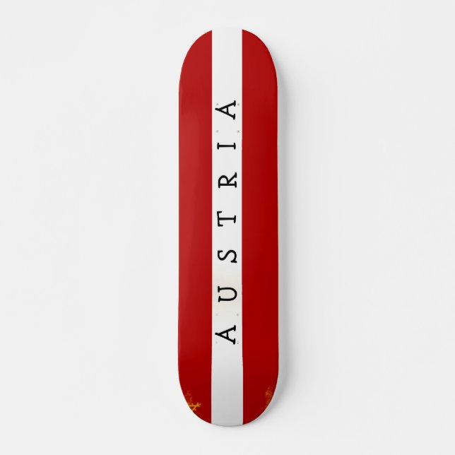 Österrikes Skateboard Bräda 21,5 Cm (Framsida)