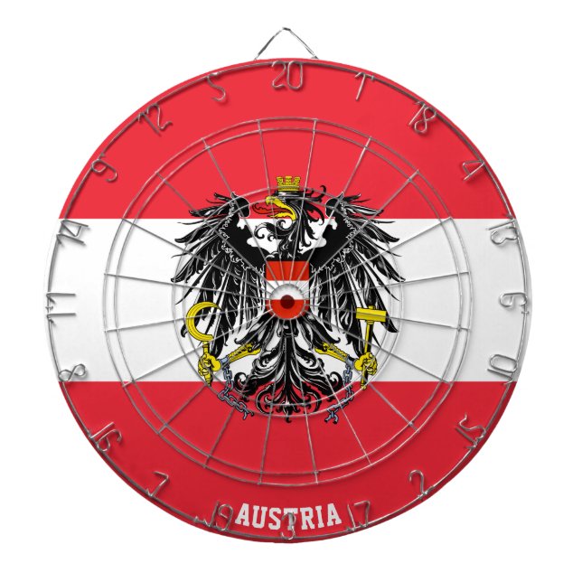 "Österrikes Strejkor!" Patriotic Dart Board Darttavla (Framsidan)