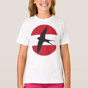 Österrikes svala Österrikes nationella djurflagg T Shirt