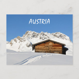Österrikes vinter i Alpernorna Lech am Arlberg Vykort