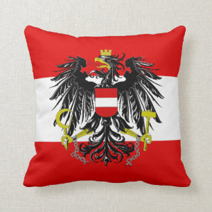 Österrikisk flagga kudde