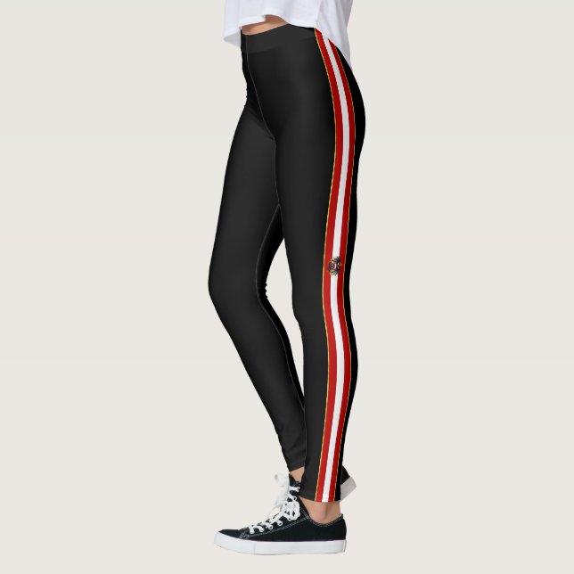 Österrikisk flagga leggings (Vänster)