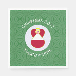 Österrikisk flaggängel jul Personlig Pappersservett