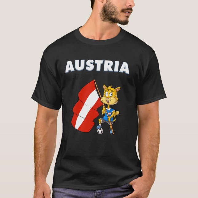 Österrikisk katt t shirt (Framsida)