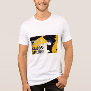 Österrikisk krigförbindelseaffisch t-shirt i triblend-tyg
