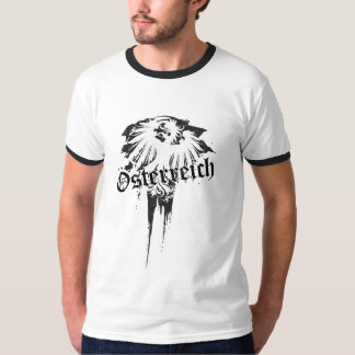 Österrikisk örn på grungebakgrund t-shirt