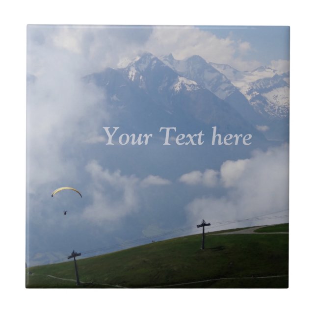 Österrikiska Alpernor anpassningsbar keramiska pla Kakelplatta (Framsidan)