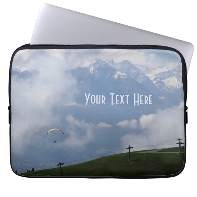 Österrikiska Alpernor anpassningsbar laptop sleeve (Framsidan)