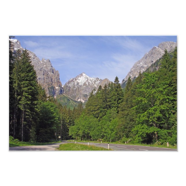 Österrikiska Alpernor Fototryck (Framsidan)