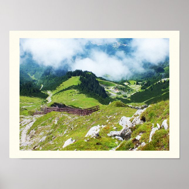 Österrikiska Alpernor Poster (Framsidan)