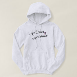 Österrikiska amerikanska entwated Hearts Hoodie