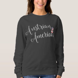 Österrikiska amerikanska entwated Hearts Sweatshir Tee