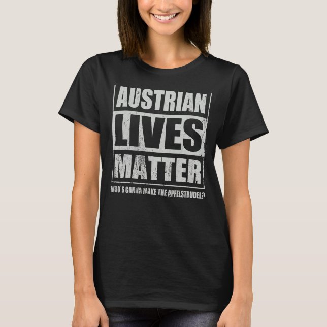 österrikiska Apfelstrudel Apple Strudel Austria Fo T Shirt (Framsida)