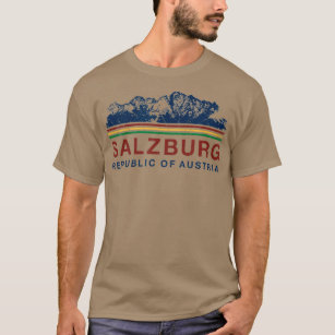Österrikiska bergsområdet Salzburg Austria Skiing  T Shirt