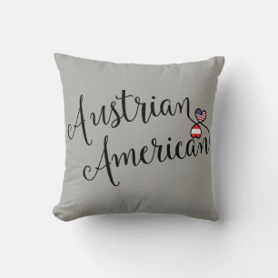 Österrikiska entwed Hearts Throw Cushion Kudde