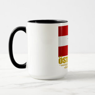 Österrikiska Flagga 2 Mugg
