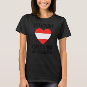 Österrikiska Flagga Alla Kärlek A Niceösterrikisk  T Shirt