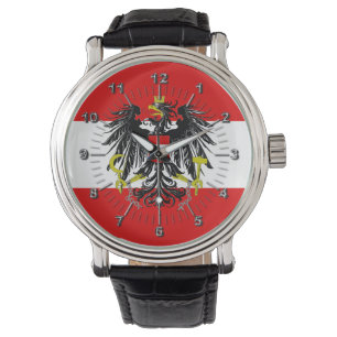 Österrikiska flagga armbandsur